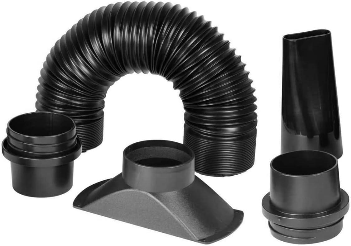 POWERTEC 4-Inch Black Polypropylene Dust Collection Hose Kit