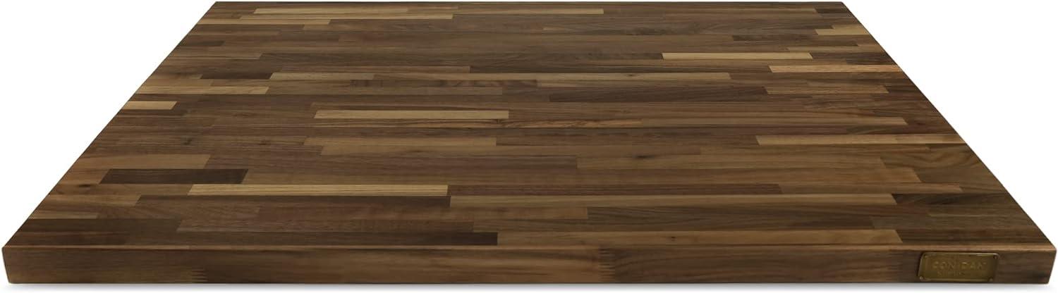 CONSDAN Butcher Block Counter Top, Walnut Solid Hardwood Countertop, Wood Slabs for Kitchen, Reversible, Both Side Polished, Prefinished with Food-safe Oil, 1.5" Thickness, 18"x25"