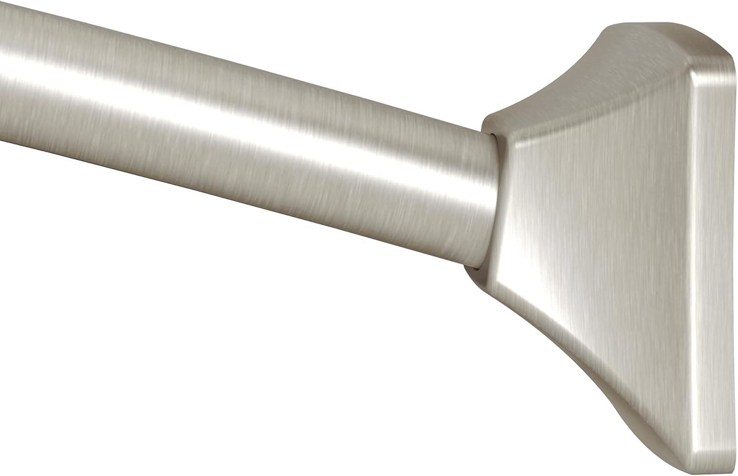 Moen 60-Inch to 72-Inch Permanent Mount Adjustable Curved Shower Rod