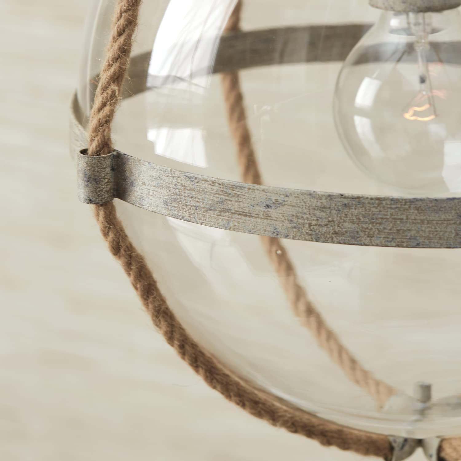 13.25 Inch 1 Light Pendant In Transitional Style 13.25 High By 72.75 Wide-Nordic Grey Finish    -Traditional Installation Capital Lighting 327413Ng