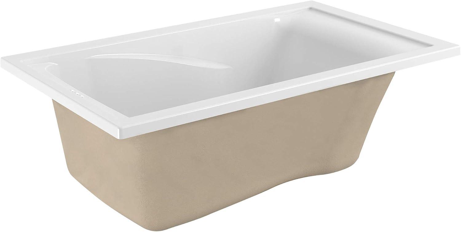 Evolution 60'' x 32'' Drop-In Soaking Fiberglass Bathtub