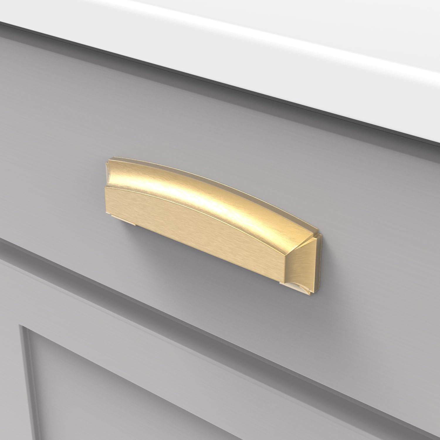 Bridges Kitchen Cabinet Handles, Solid Core Drawer Pulls for Cabinet Doors, 3", 3-3/4" & 5-1/16"