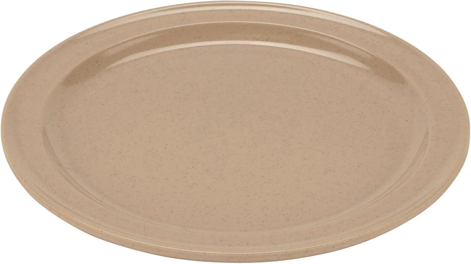 Sandstone 9" Round Chip-Resistant Melamine Dinner Plate