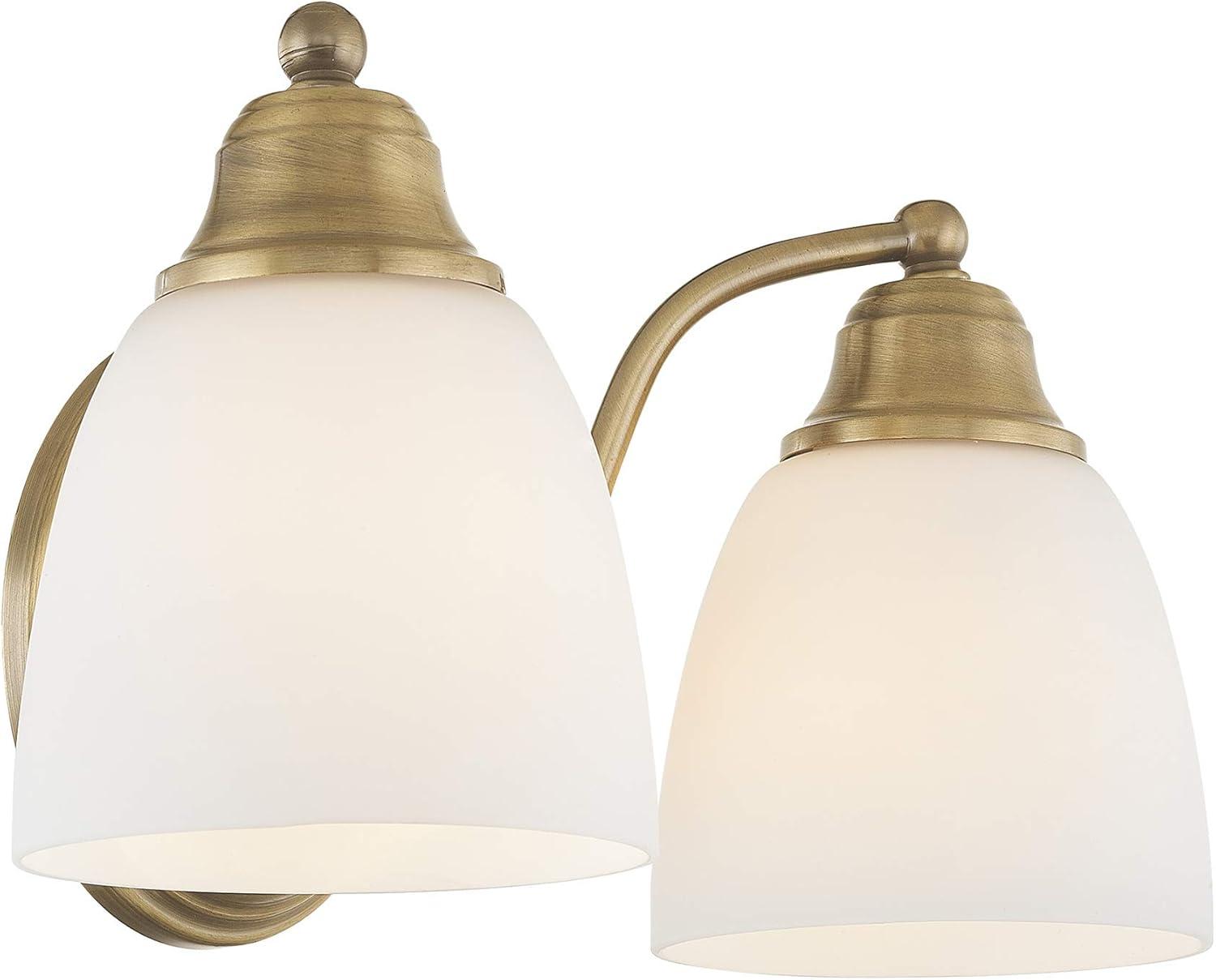 Livex Lighting Somerville 2 - Light Vanity in  Antique Brass