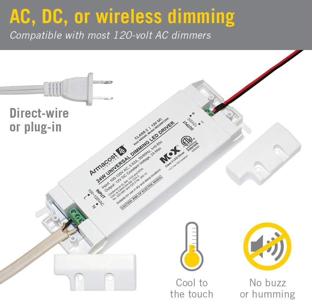 Universal Dimmable LED Driver 12V DC, 20W Electronic Transformer