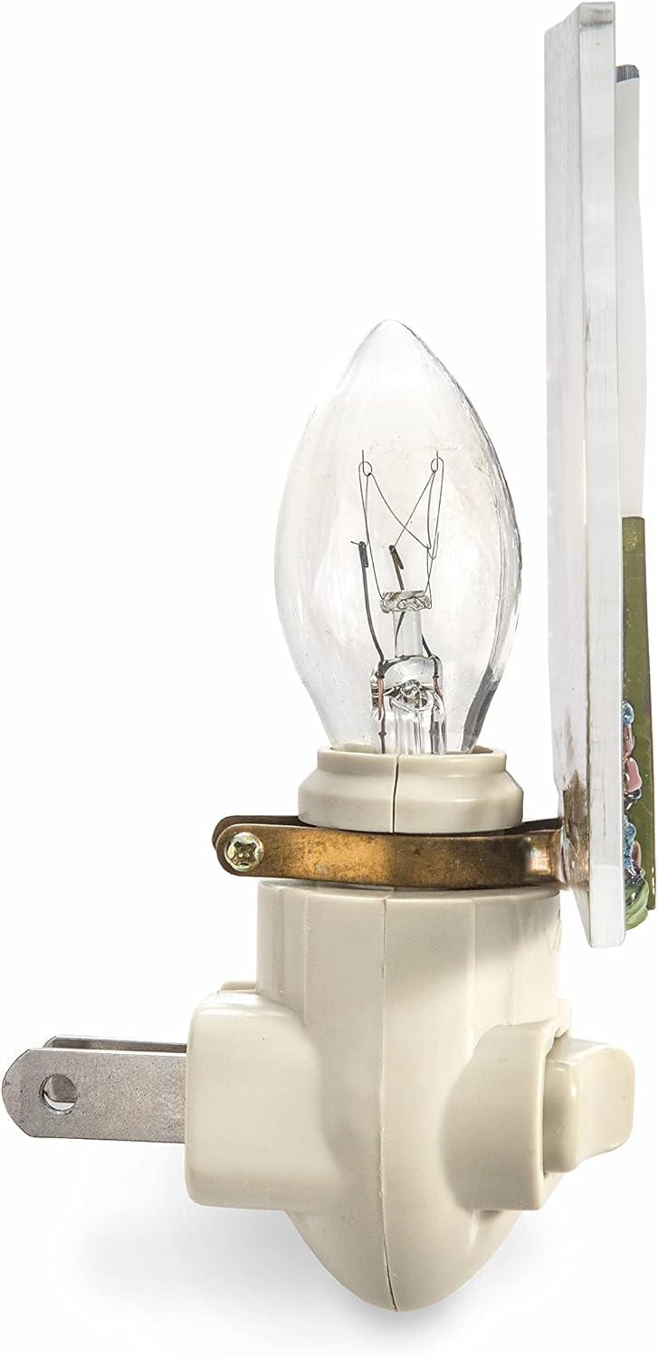 Stained Glass Night Light, Hummingbird, Outdoor, Plug in nightlight for Bedroom/Bathroom/den/Hallway Home Decor NTL 225-2