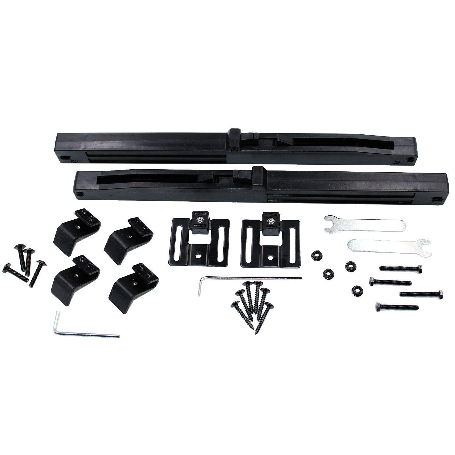 2PCS Soft Close barn Door Hardware kit Barn Door Soft Close Mechanism Spring Buffer Damper Hole-Free Version Fit for Door Weight 60-176 Pounds Adjustable Door Stoppers 2022NEWEST (Use for 20-40)