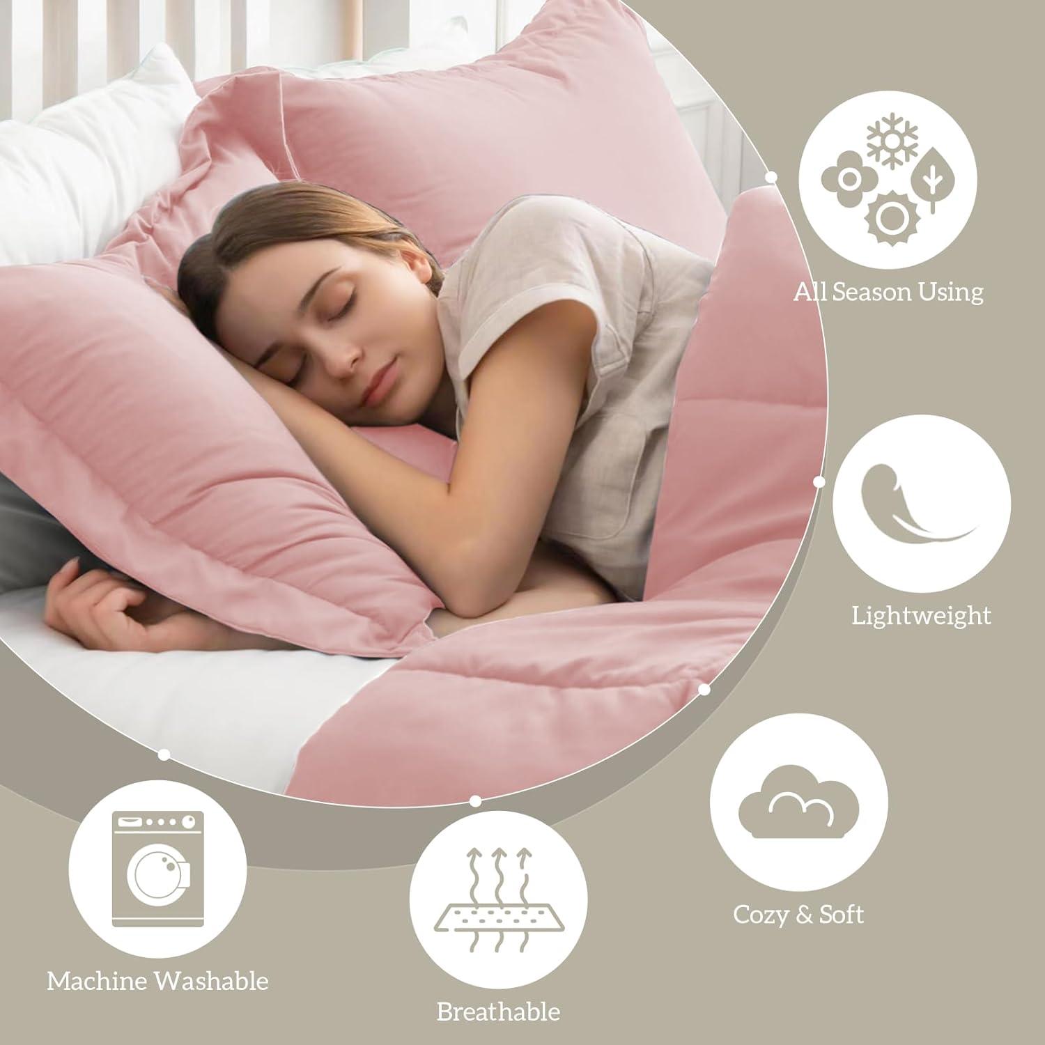 Nestl Nestl All Season Solid Lightweight Down Alternative Reversible Comforter