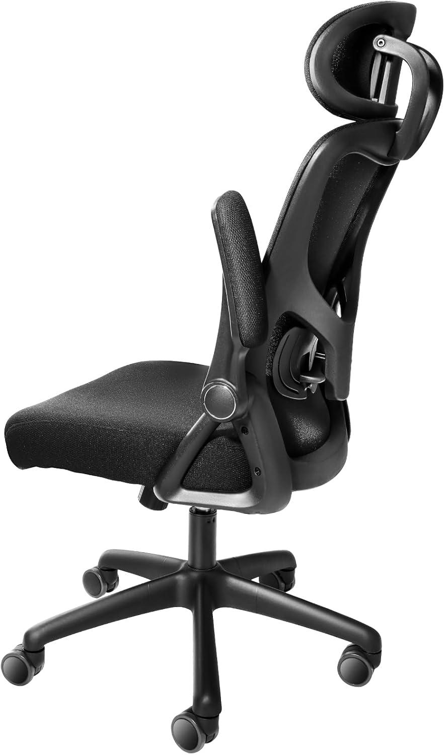 Black Ergonomic High Back Mesh Office Chair with Adjustable Lumbar Support