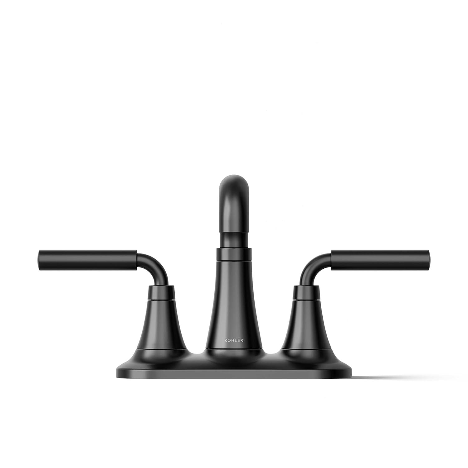 Tone Two-Handle Centerset Bathroom Sink Faucet with Clicker Drain, 1.2 GPM
