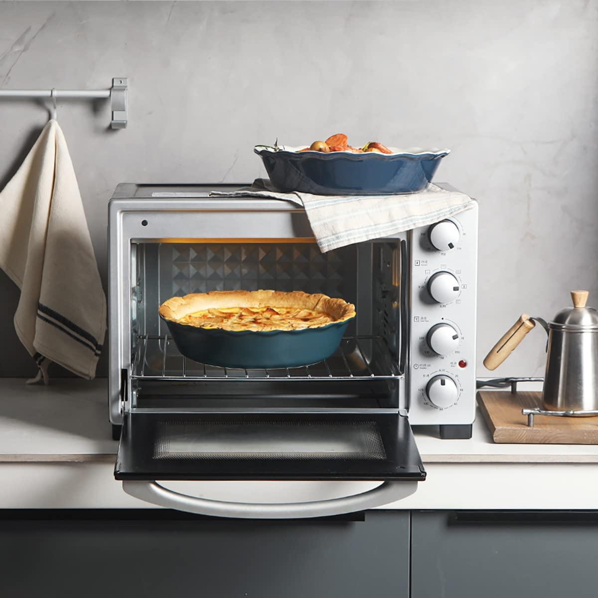 Molde para Pasteles de Cerámica Azul y Amarillo