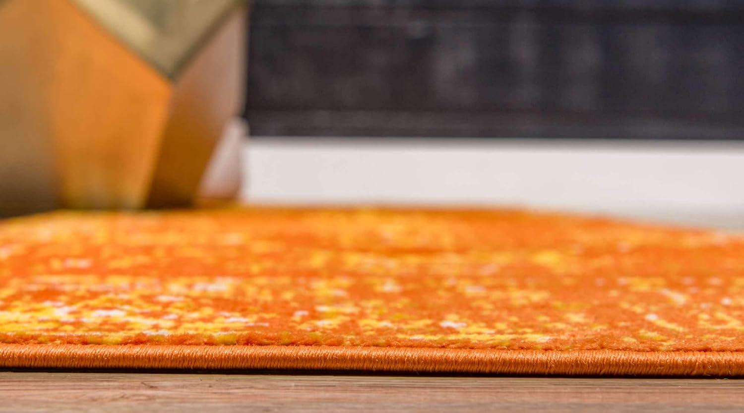 Unique Loom 2' 0 x 13' 0 Sofia Casino Orange Area Rug
