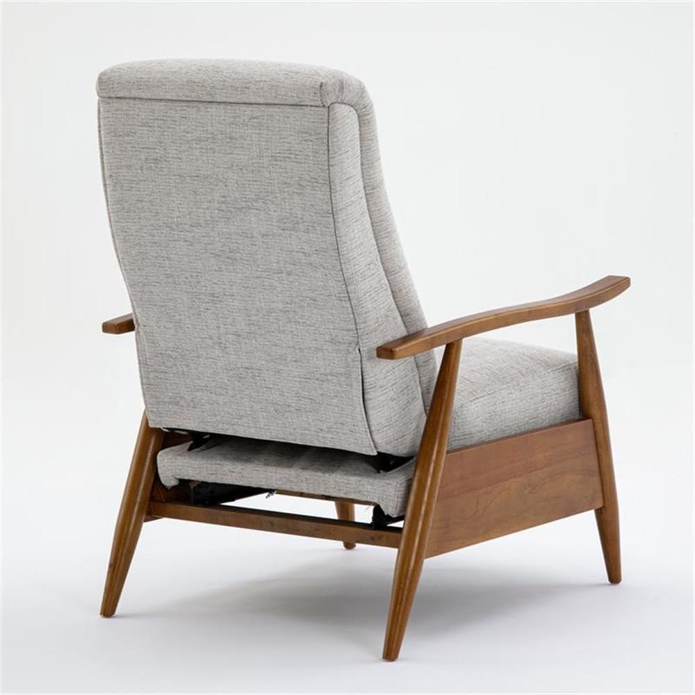 Comfort Pointe Terni Press-Back Recliner Sea Oat: Upholstered Polyester, Wood Frame, Foam Fill