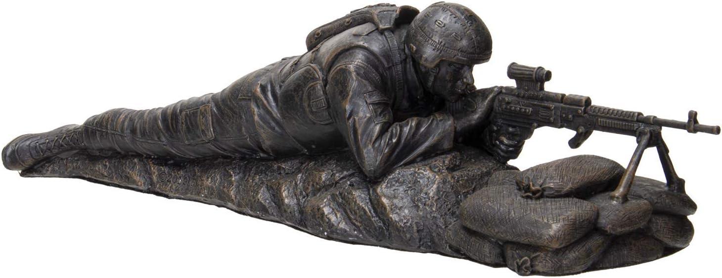 Pacific Giftware America's Finest Brave Soldier Laying Low Military Heroes Collectible Figurine