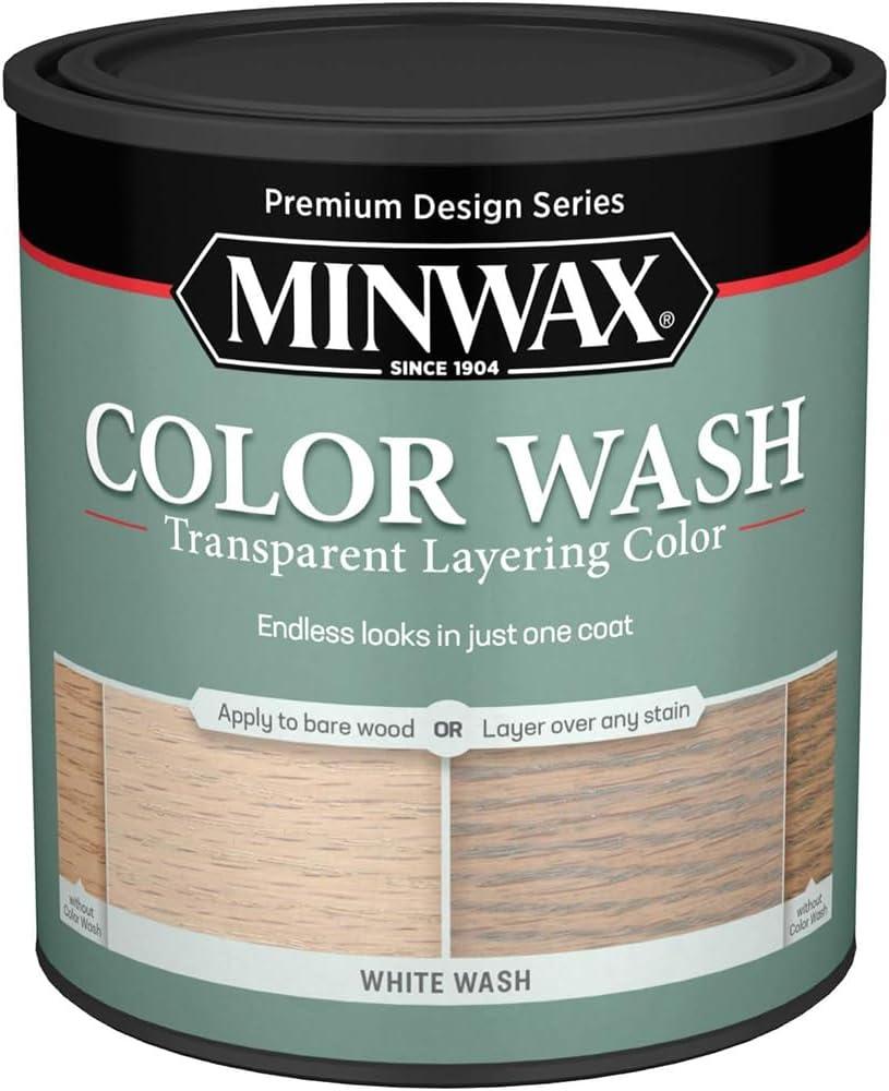Minwax 1 Quart Transparent White Wash Water-Based Wood Stain
