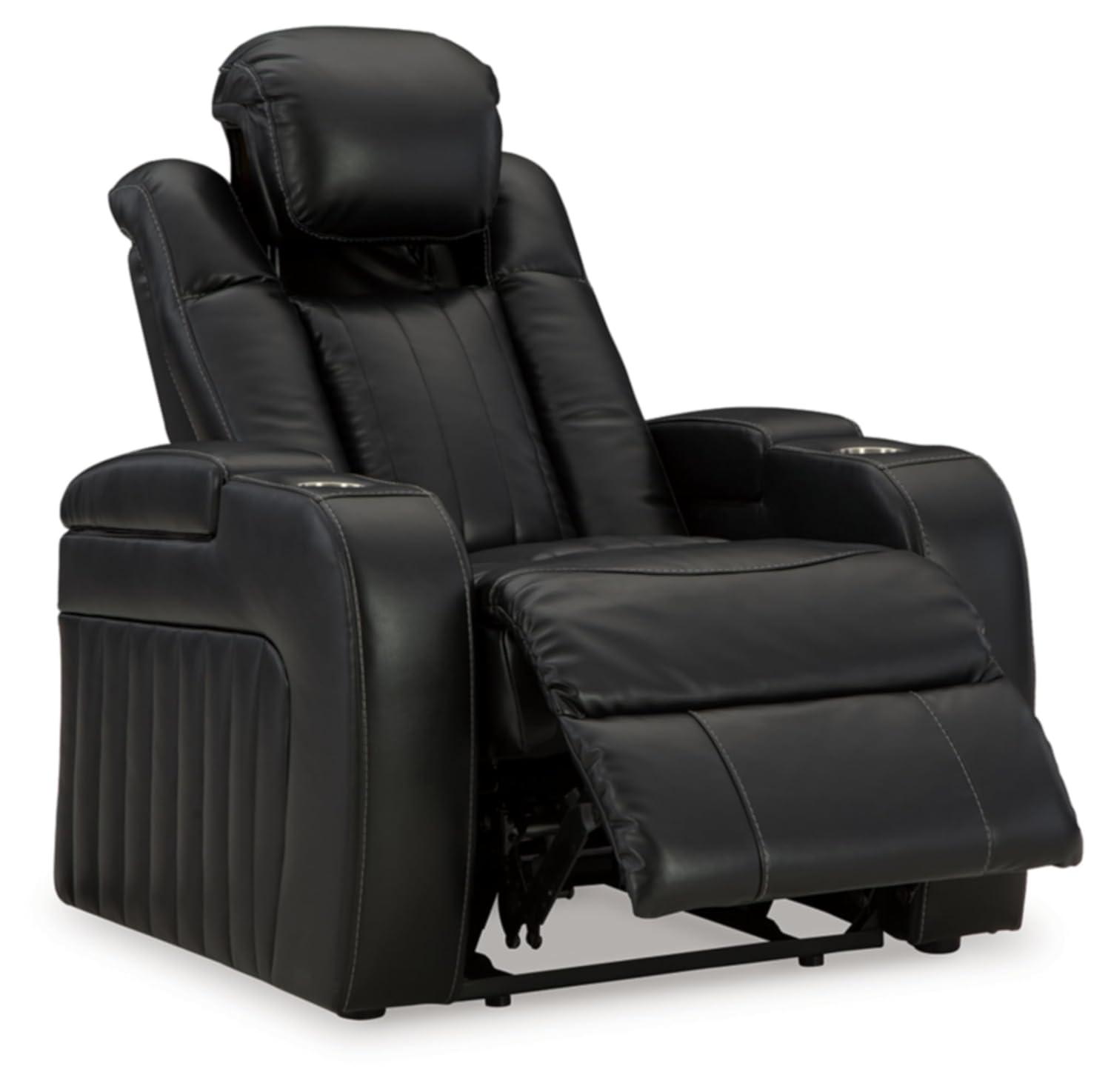 Signature Design by Ashley Caveman Den Midnight Power Recliner