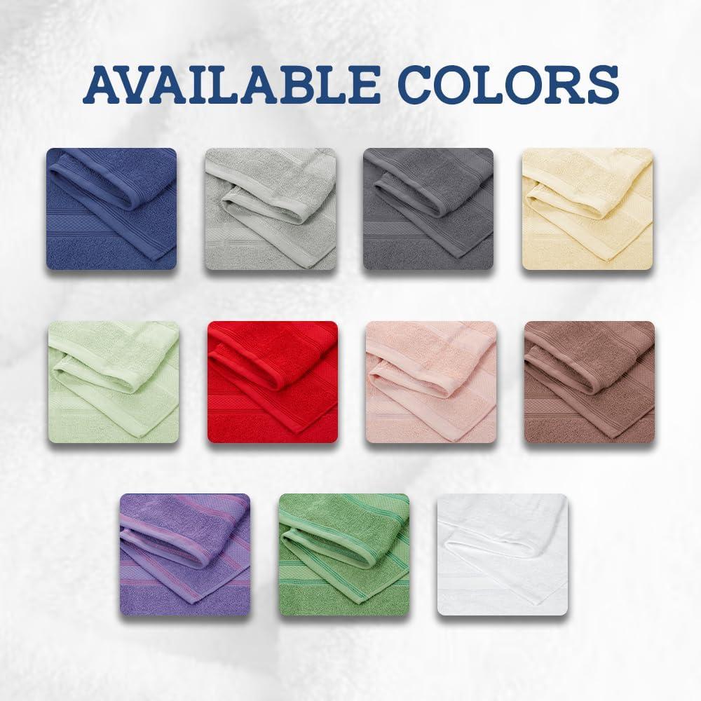 Madison Park Signature 800GSM Ultra-Soft 100% Cotton Absorbent Towel Set