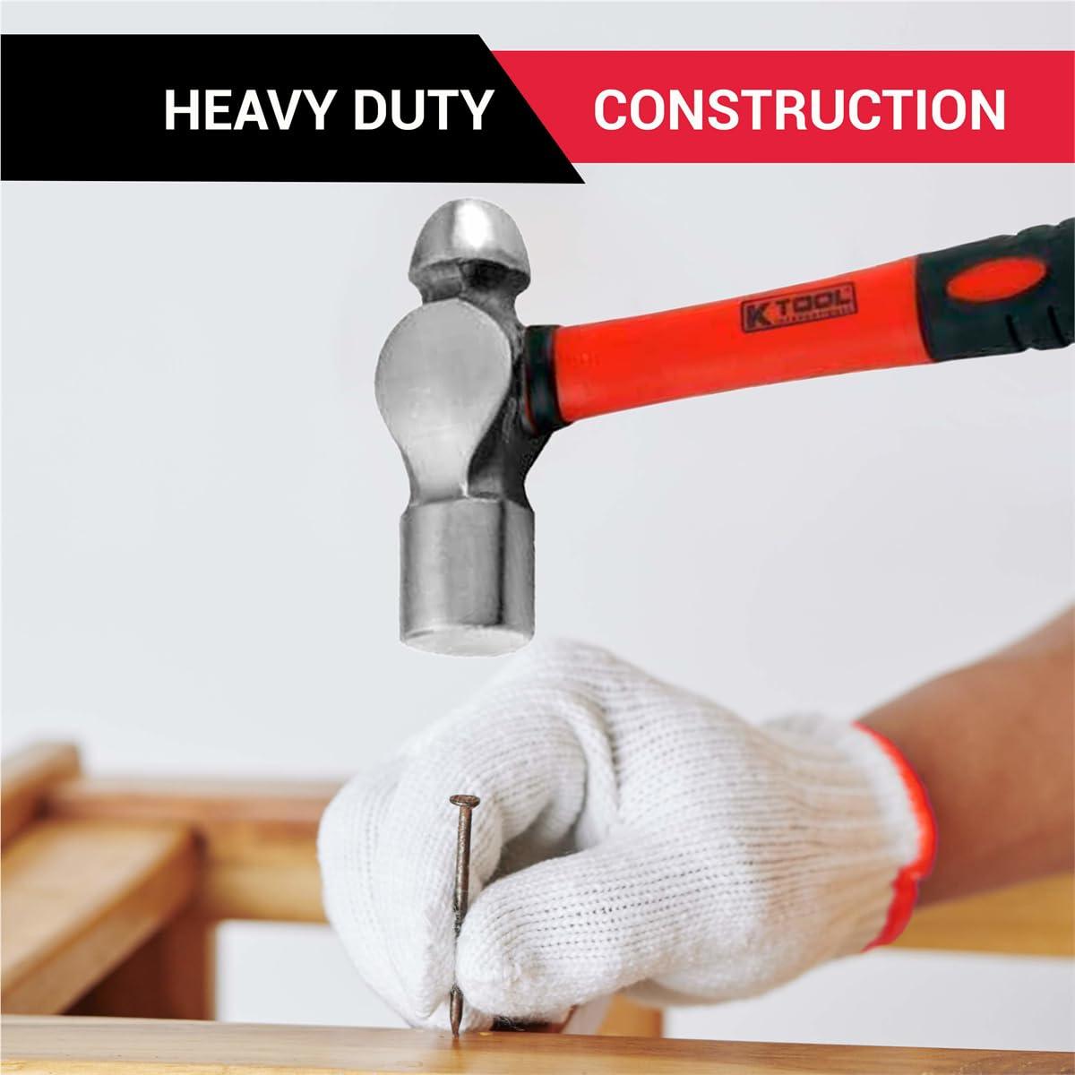 K Tool 71770 6 Piece Hammer Set, Carbon Steel, Ergonomic Handles