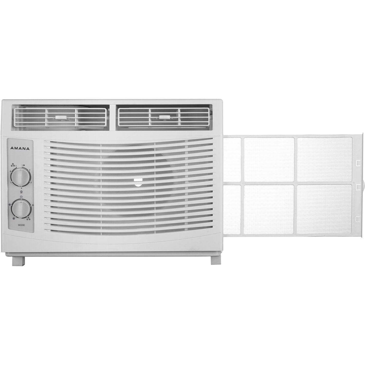 Amana 10,000 BTU Window Air Conditioner, 115V, Cools Rooms up to 450 Sq. Ft., White