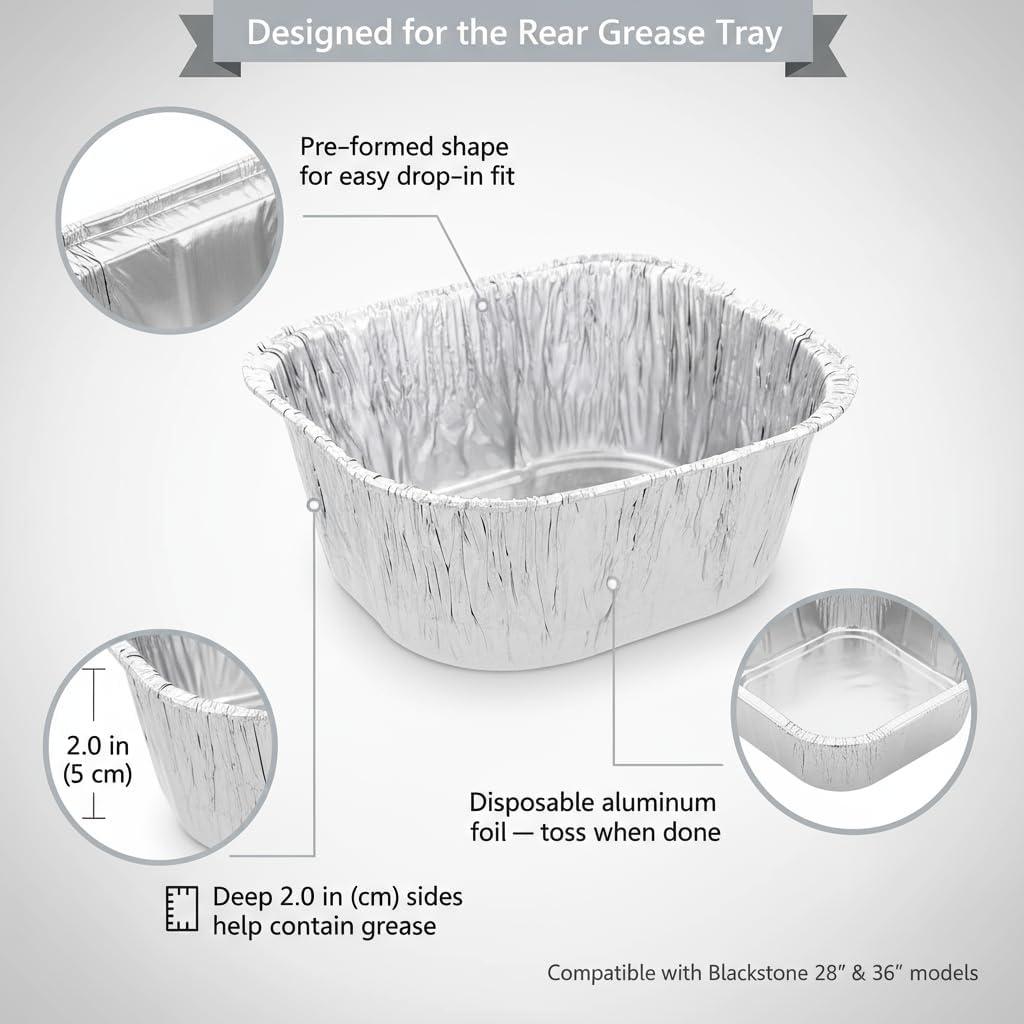 Yukon Glory Aluminum Dishwasher Safe Disposable Drip Pans (Set of 10)