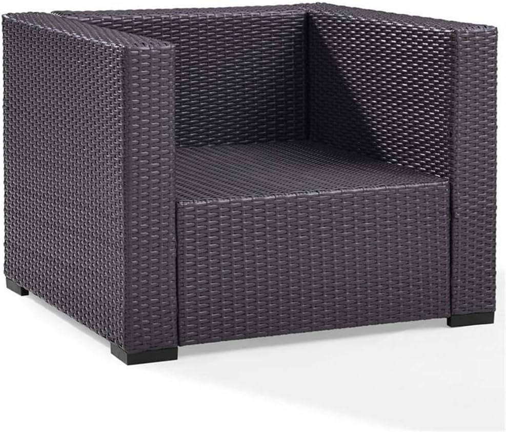 Biscayne Outdoor Wicker Armchair - Mocha - Crosley