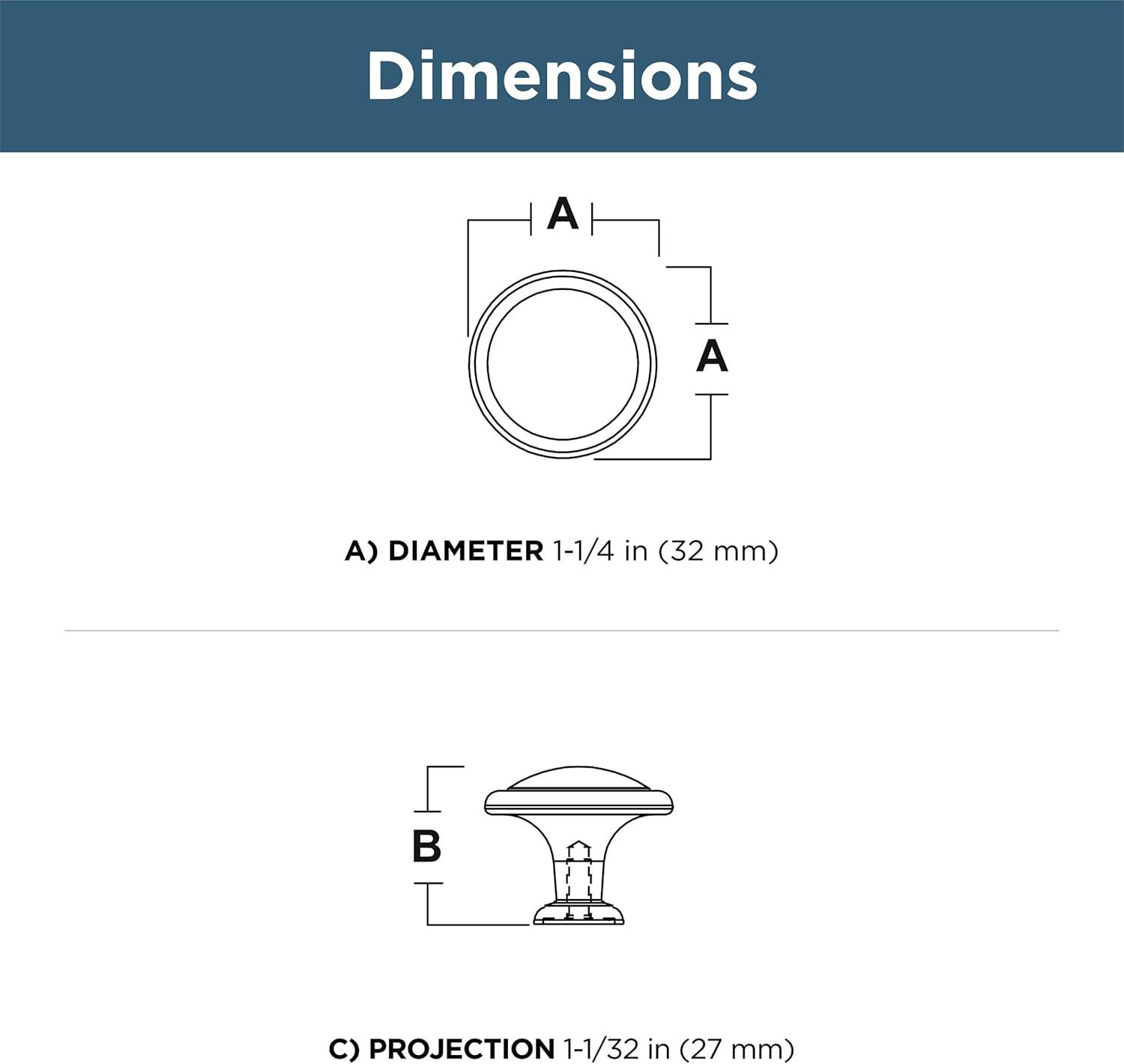 Round Knob Multipack (Set of 5)