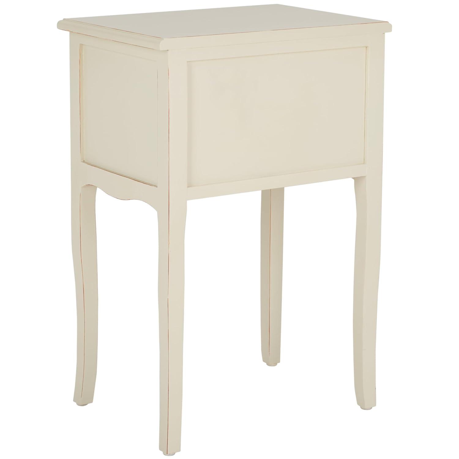 Lori End Table With Storage Drawers - AMH6576E - Barley - Safavieh Couture