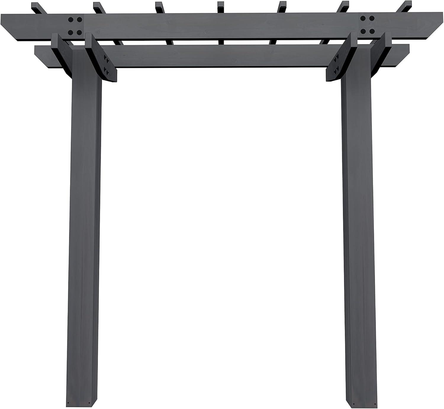 Vita 72" x 90" Wildwood 2 Post Cedar Arbor, Charcoal, VA68896