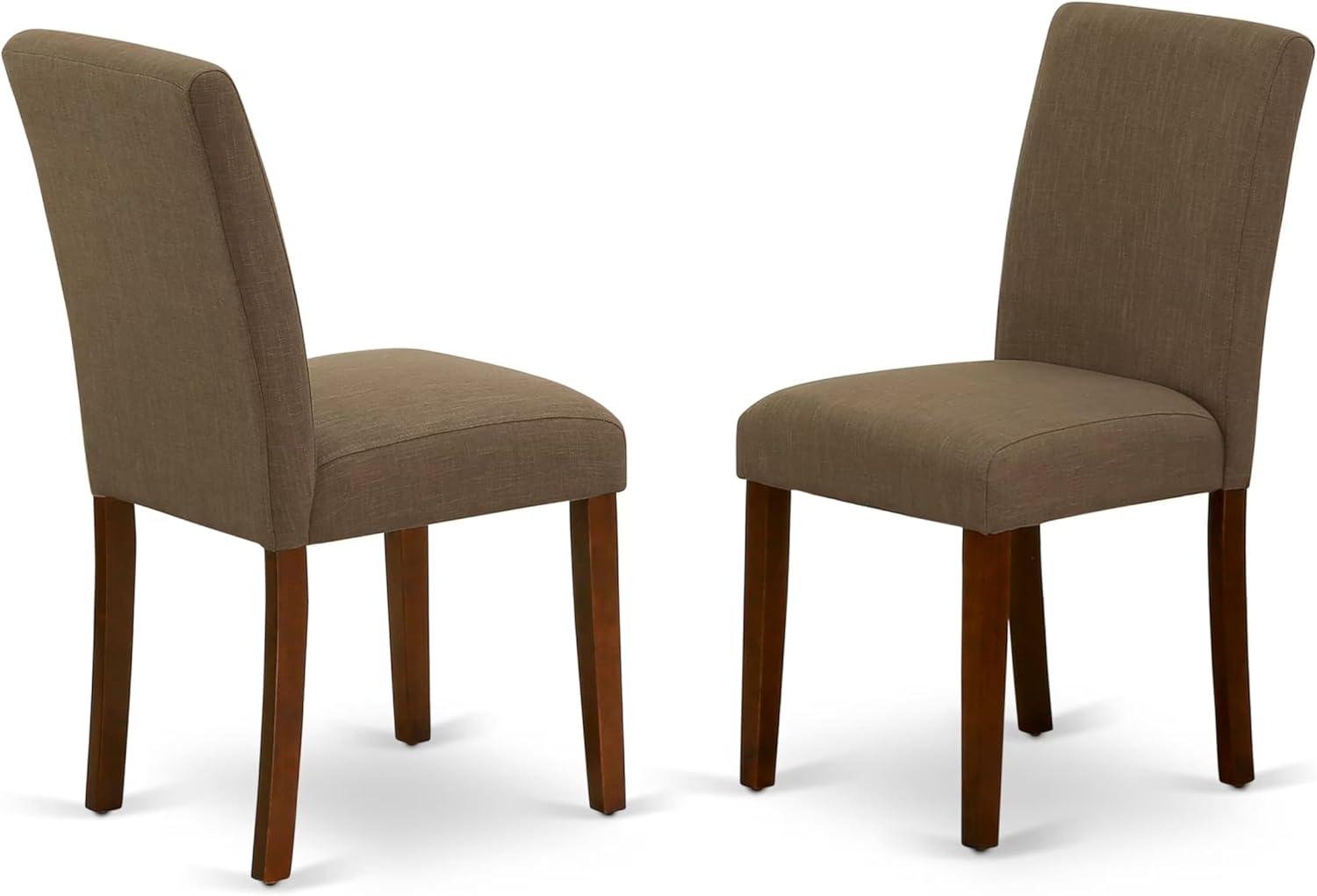 East West Furniture Dublin 3-piece Wood Dining Set in Mahogany/Coffee