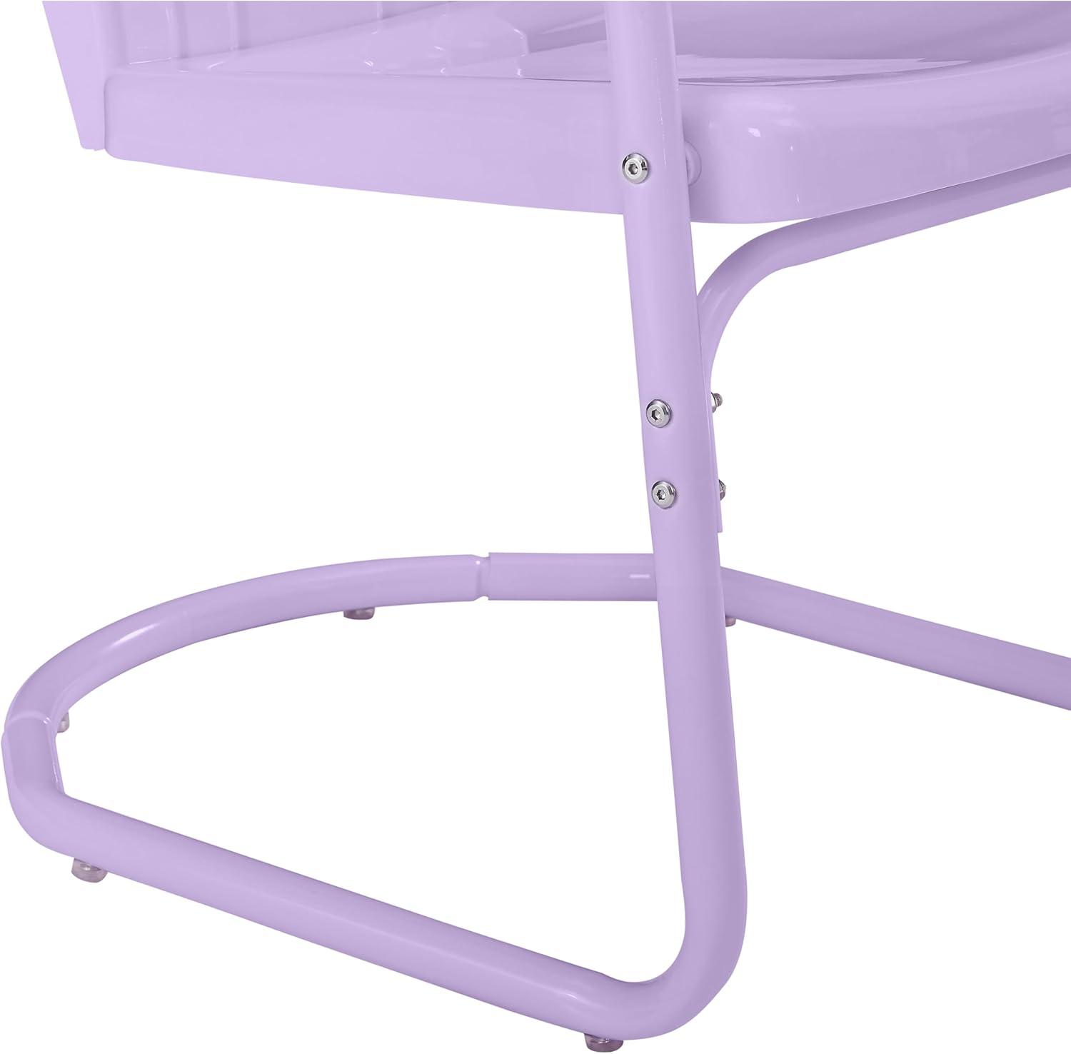 Crosley Tulip 3 Piece Retro Outdoor Bistro Set in Lavender
