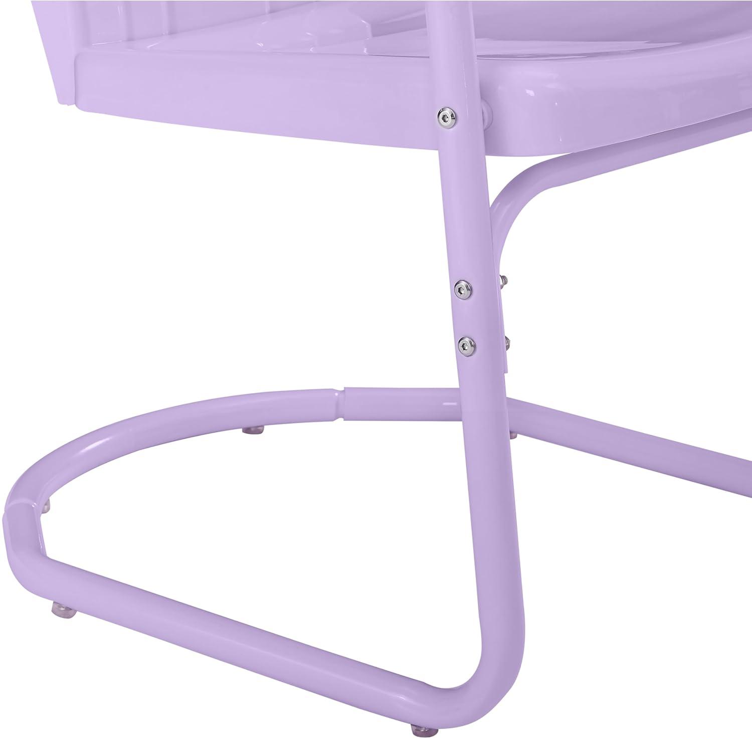 Crosley Tulip 3 Piece Retro Outdoor Bistro Set in Lavender