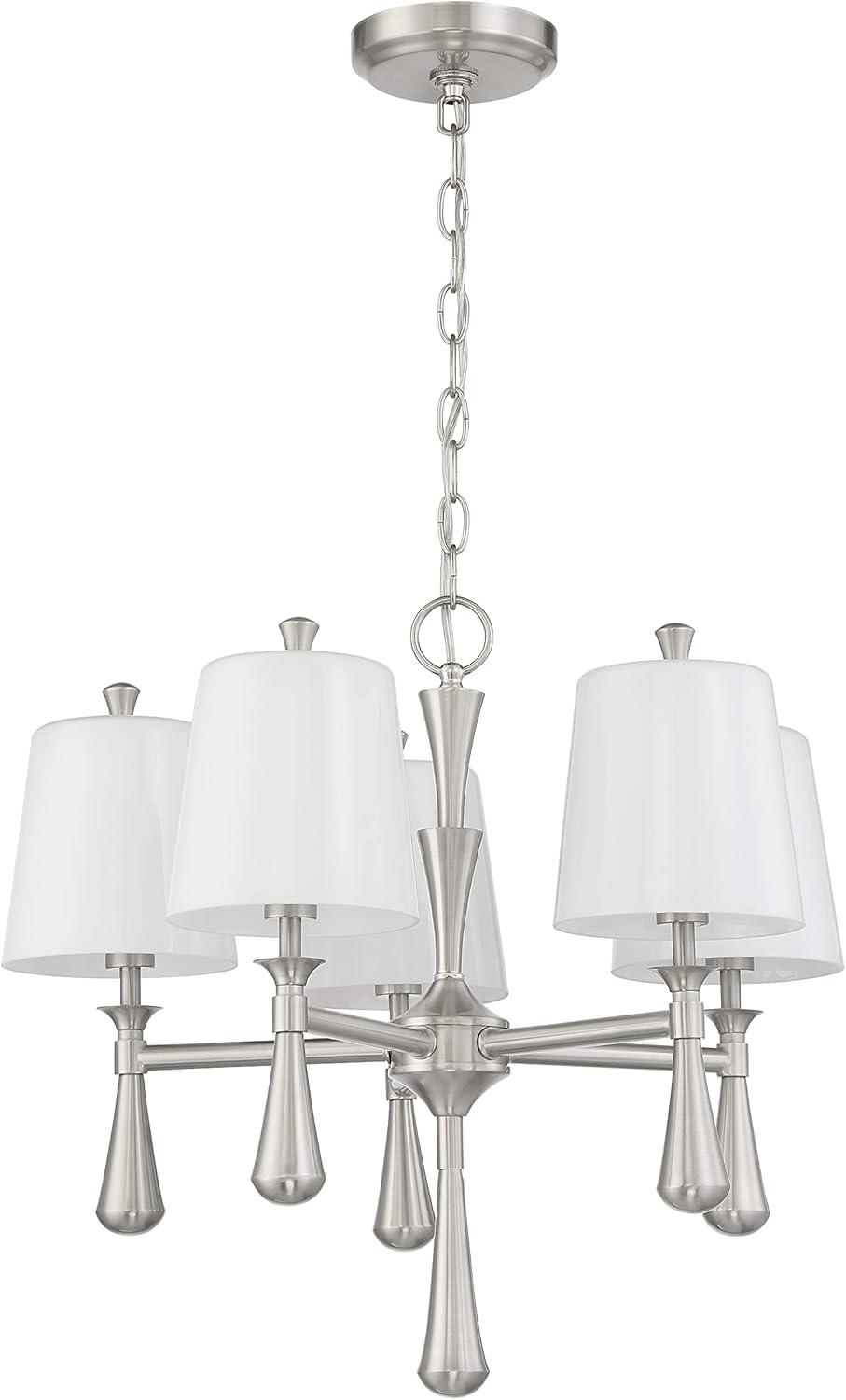 Craftmade Lighting Palmer 5 - Light Chandelier in  Brushed Polished Nickel