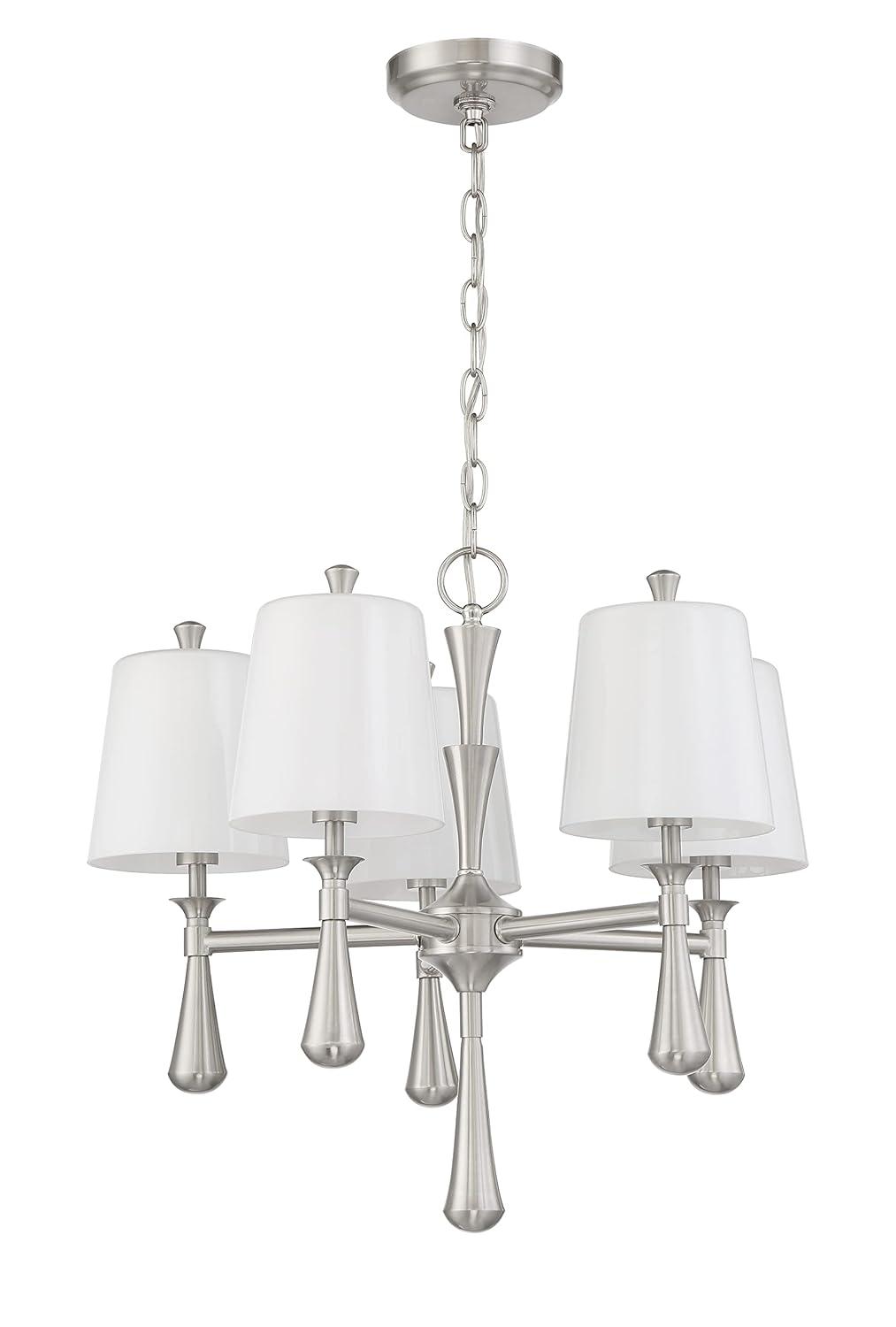 Craftmade Lighting Palmer 5 - Light Chandelier in  Brushed Polished Nickel