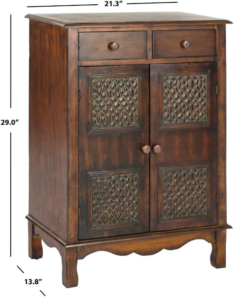 World Menagerie Evrychou Solid Wood Accent Cabinet