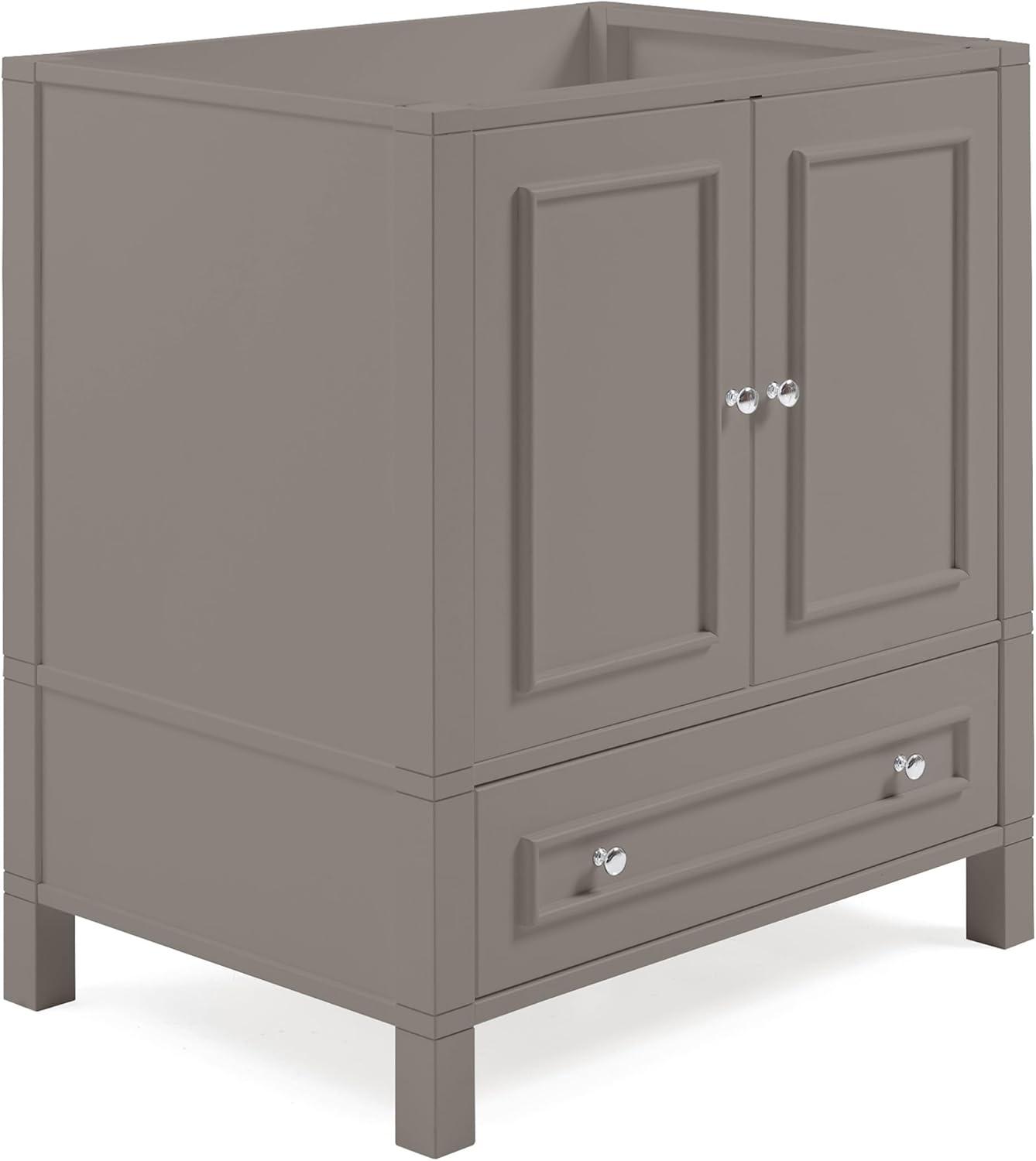 Williamsburg 30"W Transitional Style Vanity Cabinet With Soft Close Doors And Drawers