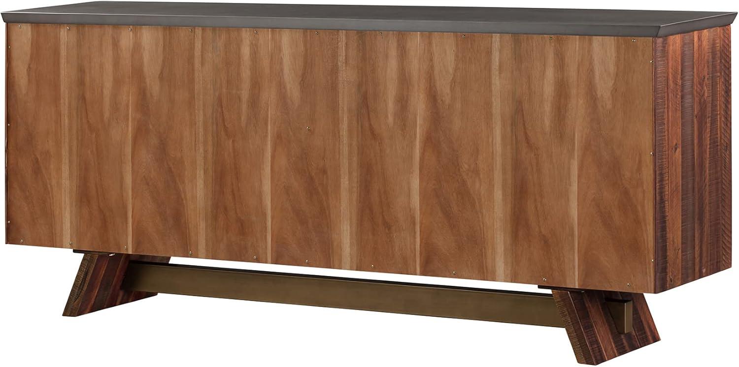 Picadilly 80" Acacia Wood and Concrete Sideboard Buffet