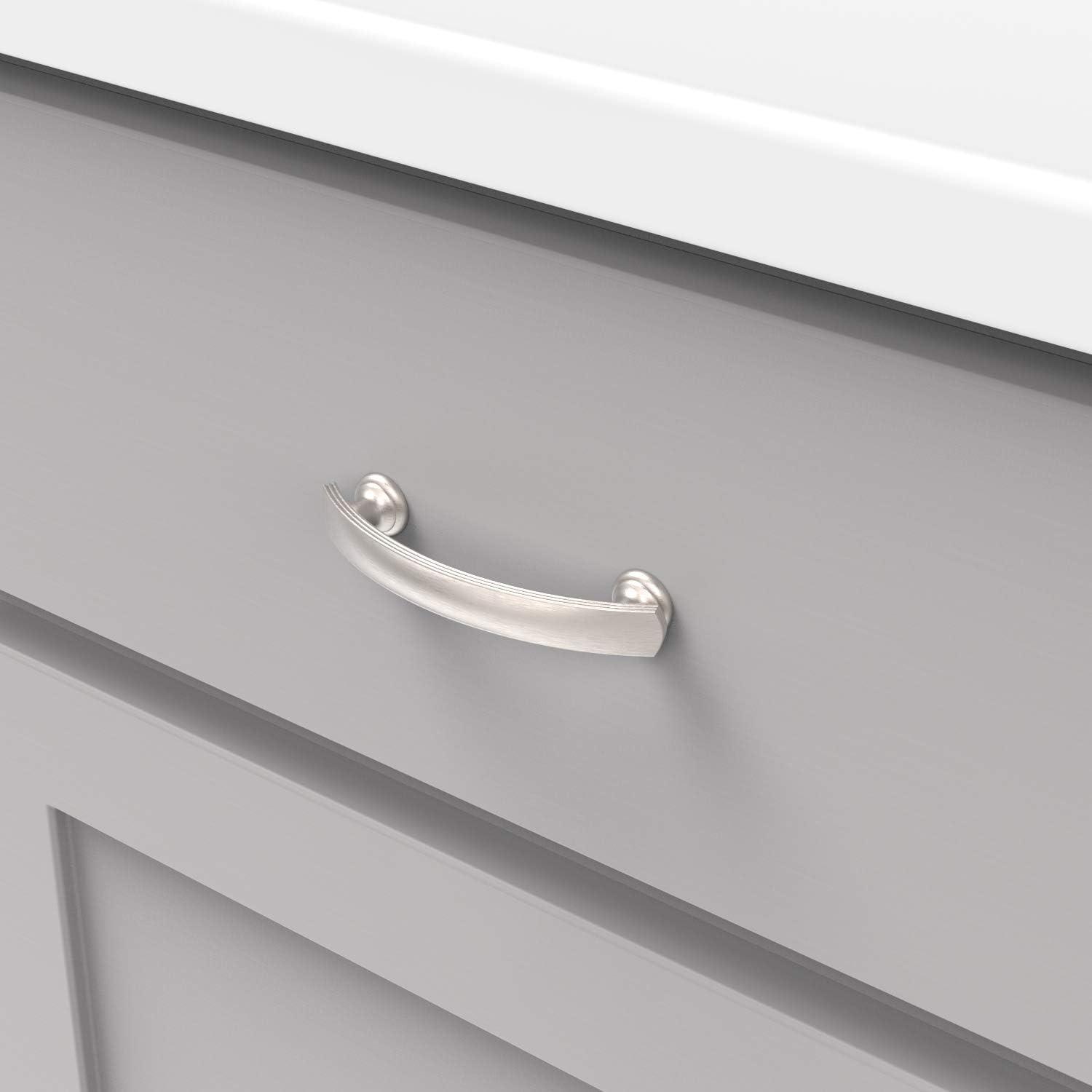 Hickory Hardware American Diner Collection Pull - Transitional, Traditional Hardware for Drawers & Cabinets (Set of 10)