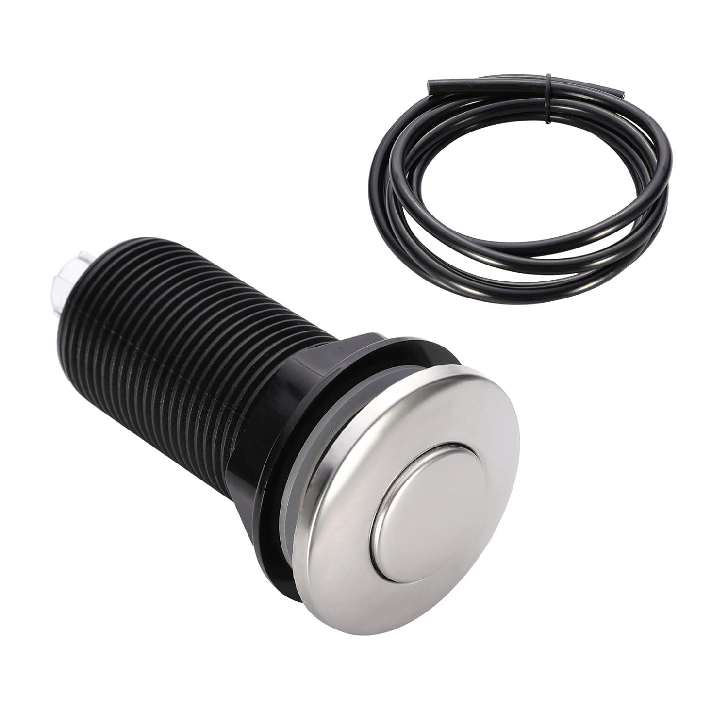 Kraus KRAUS Garbage Disposal Air Switch Kit with Push Button, AC Adapter, Power Cord, and Air Tube Included