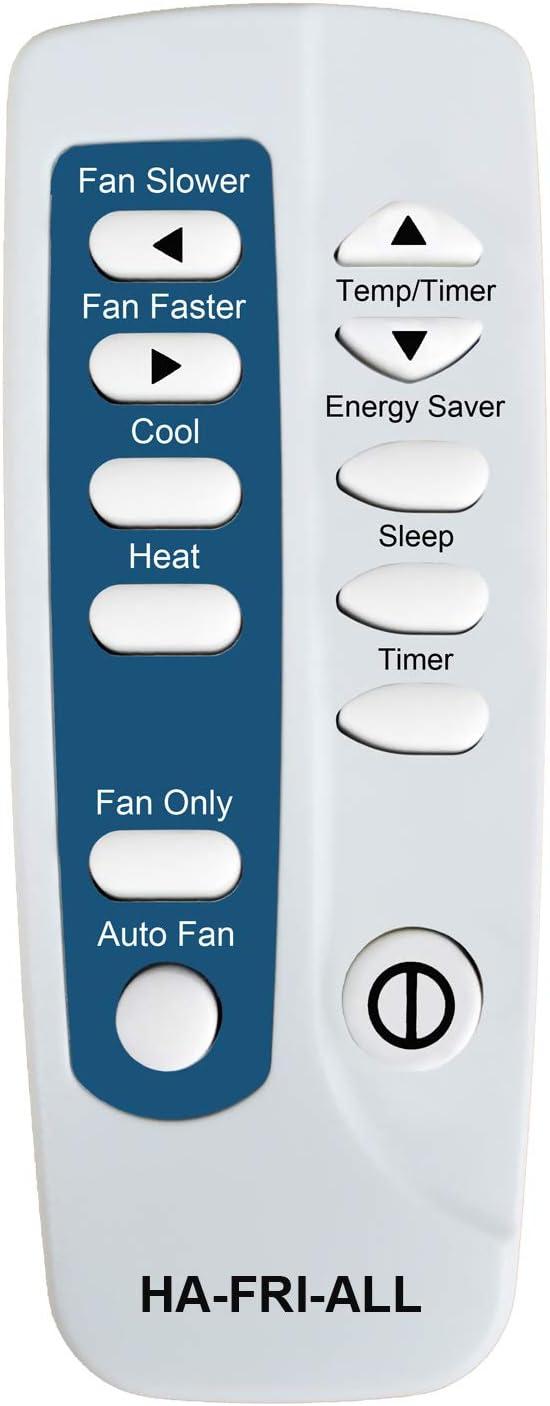 White and Blue Replacement Remote Control for Frigidaire Air Conditioner