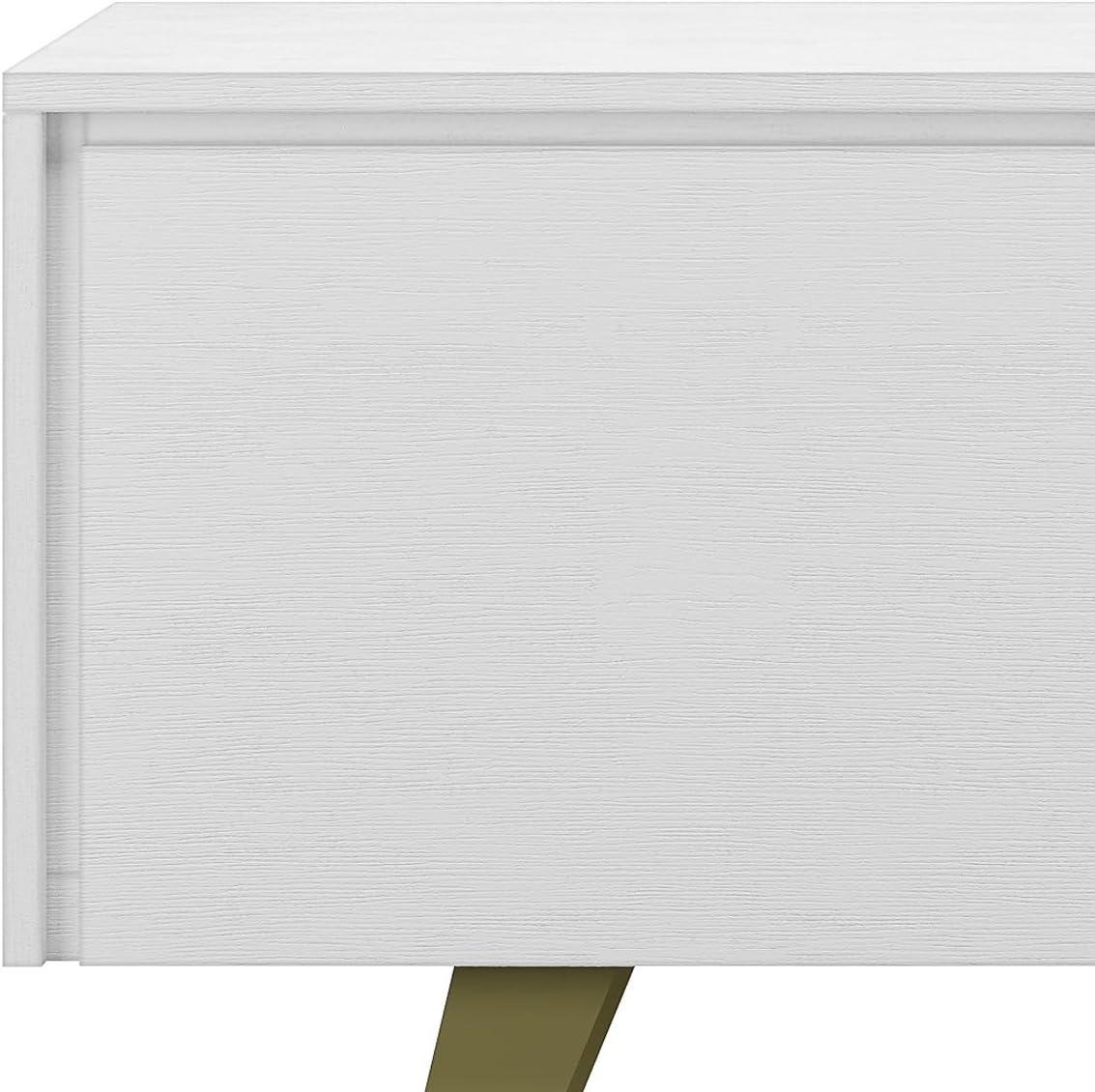 Simpli Home Lowry 63"W Solid Wood Modern Industrial TV Stand for TVs up to 70" with Storage