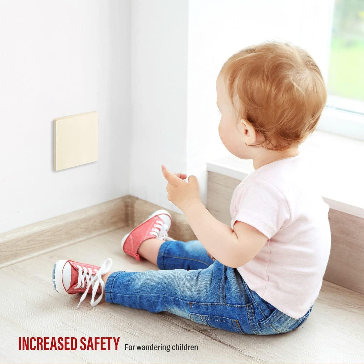 ENERLITES Screwless Double Blank Wall Plate, Child Safe Two Gang Blank Device Outlet Cover, Standard Size, 2-Gang 4.68" x 4.73", Polycarbonate Thermoplastic, UL Listed, SI8802-LA, Glossy, Light Almond