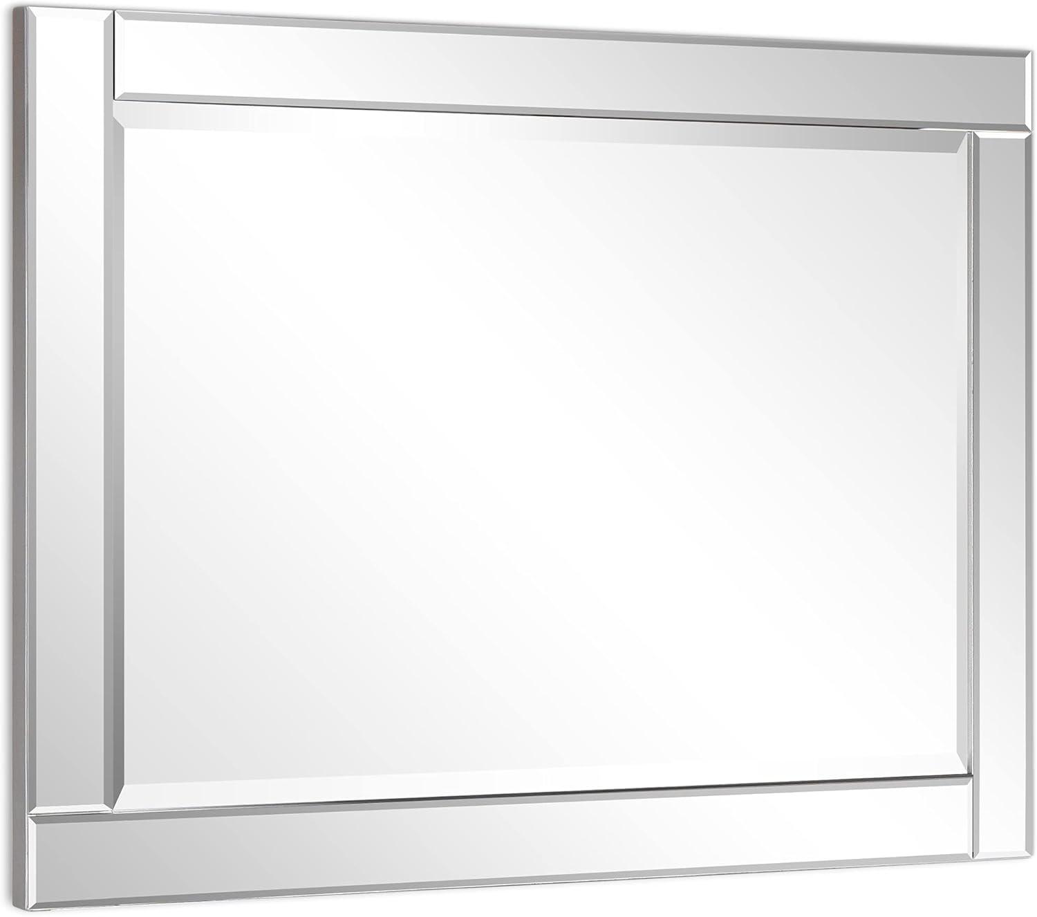 Empire Art Direct  Moderno Beveled Rectangle Wall Mirror