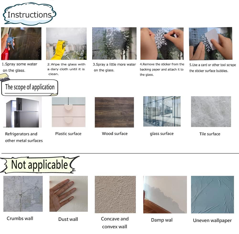 Christmas Windows Static Stickers Clings Santa Claus Snowman Deer Snowflake Removable Vinyl Christmas Tree Diy Wall Window Door Mural Decal Sticker Fo