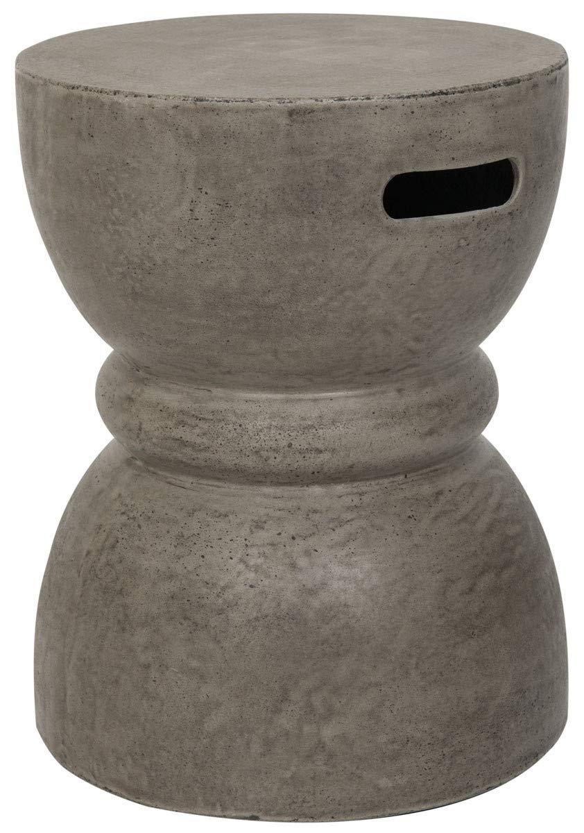 Haruki Accent Stool - Indoor/Outdoor - VNN1006 - Gray - Safavieh