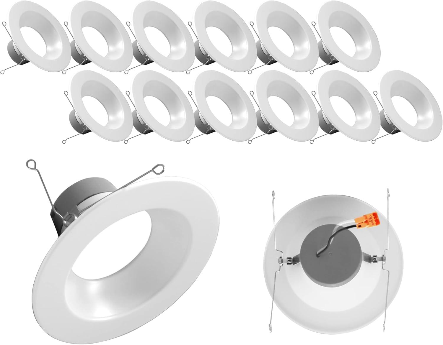 6-Inch White Dimmable LED Retrofit Recessed Lighting Kit