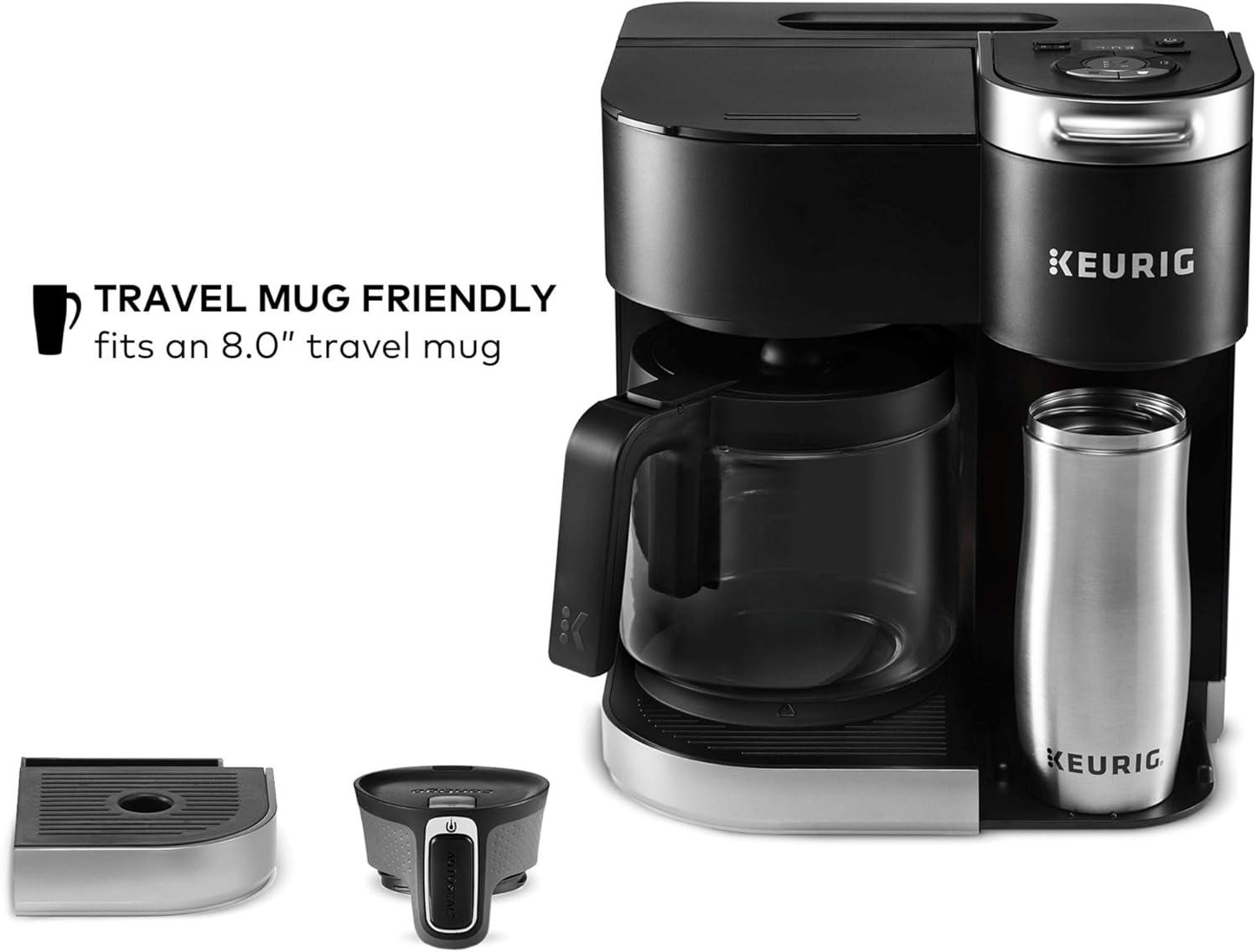 Keurig K-Duo Coffee Maker, with Single-Serve K-Cup Pod, and 12 Cup Carafe Brewer