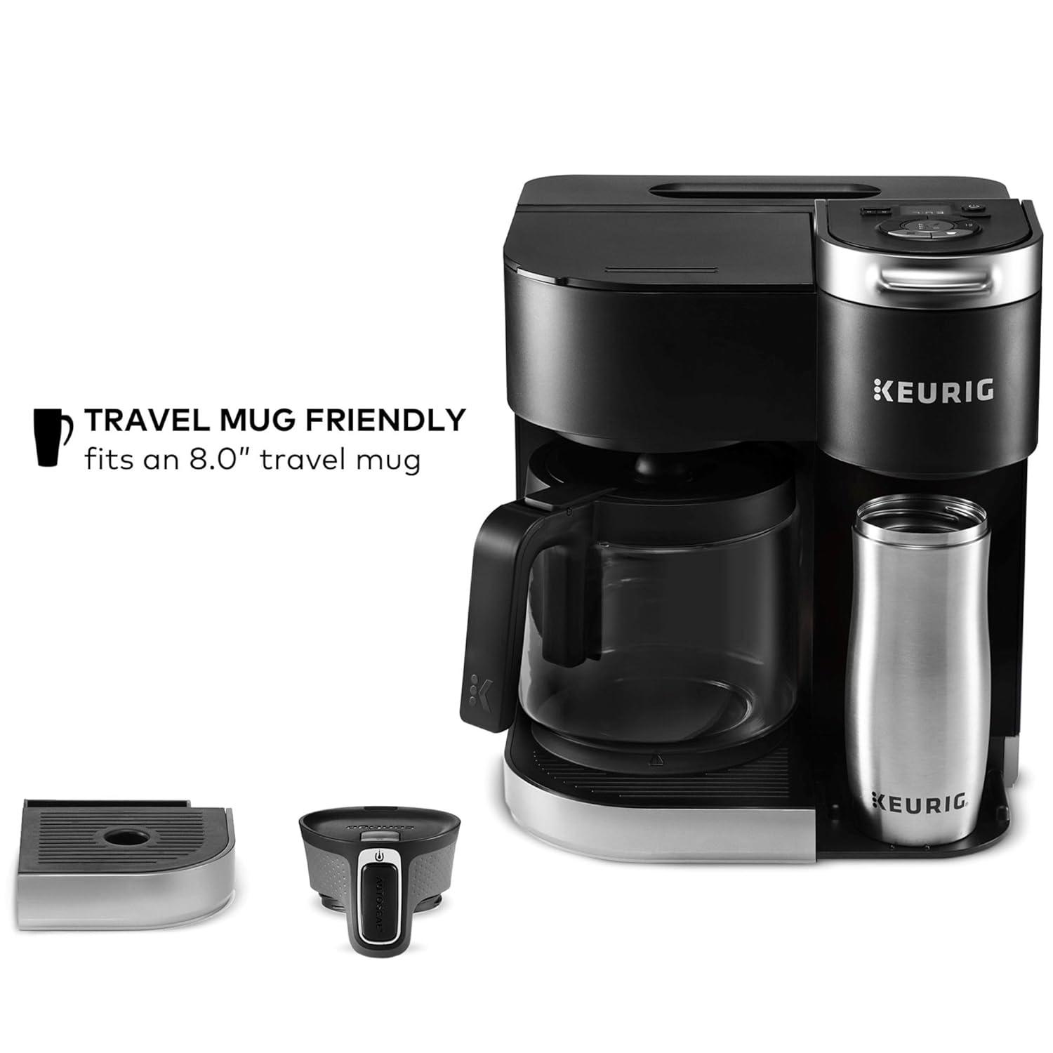 Keurig K-Duo Coffee Maker, with Single-Serve K-Cup Pod, and 12 Cup Carafe Brewer