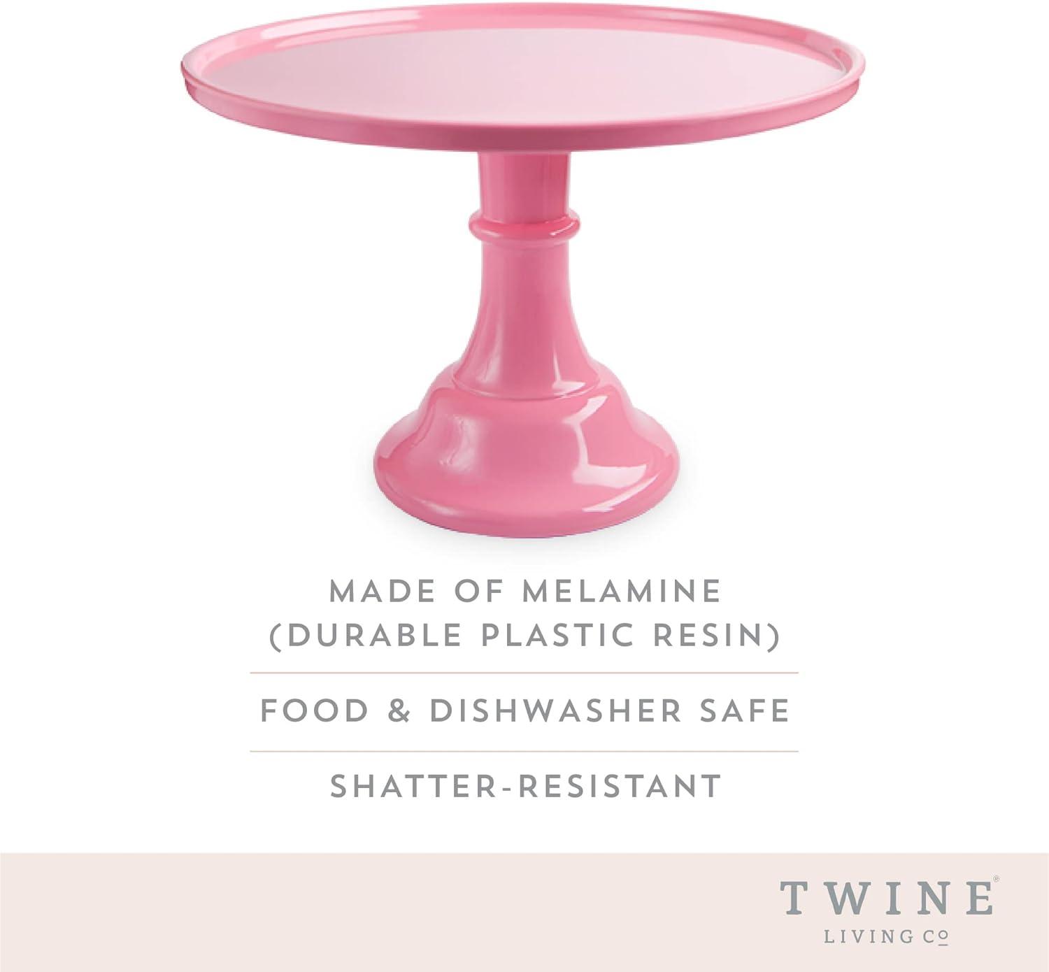 Pink Melamine Cake and Cupcake Stand