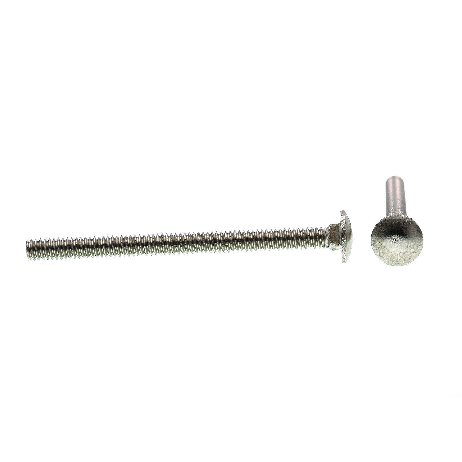 Prime-Line 9062488 Carriage Bolts, 1/4 in.-20 X 3-1/2 in., Grade 18-8 Stainless Steel, 15-Pack