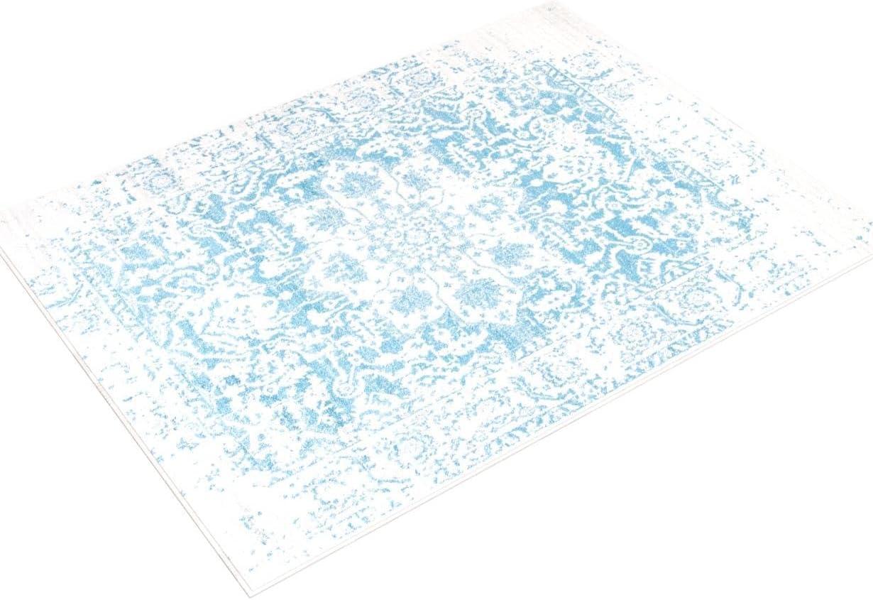 Madison MAD603 Power Loomed Indoor Area Rug - Teal/Ivory - 8'x10' - Safavieh